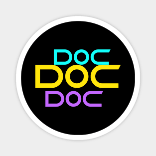 Colourful doc art Magnet